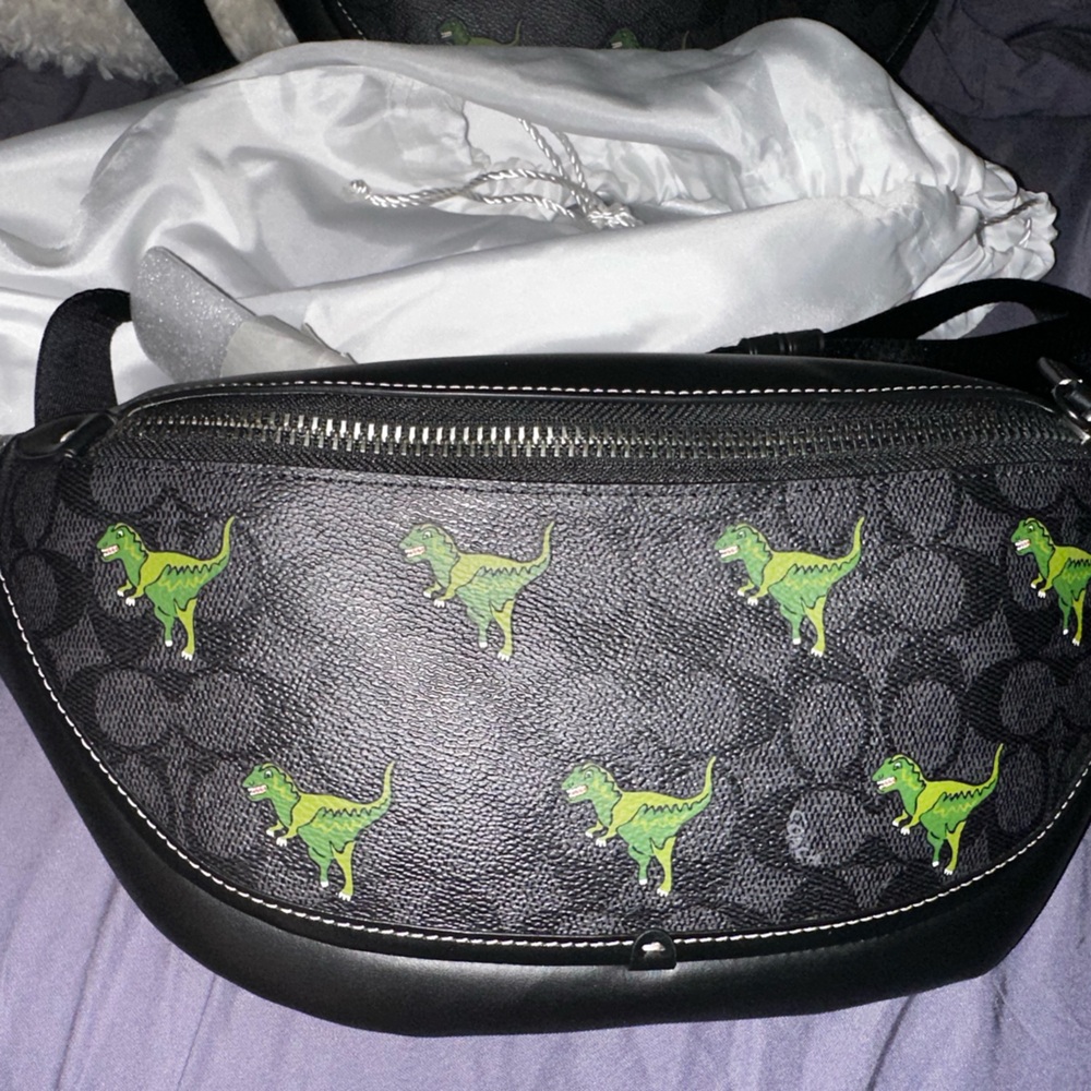 Rare discontinued T-Rex coach crossbody bag